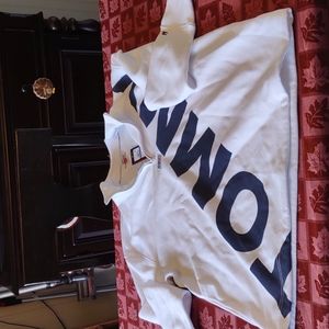 Tommy Hilfiger quarter zip white sweatshirt